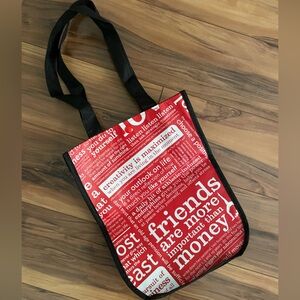 Lululemon athletica reusable bag small red excellent condition new